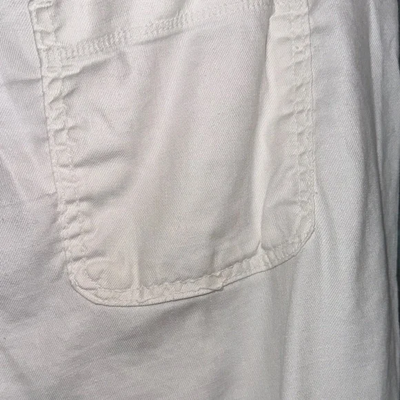 NYDJ White Linen Straight-Leg Trouser - Picture 9 of 12